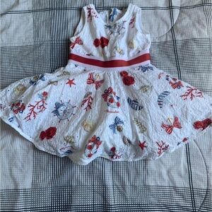 MonnaLisa Red and White Sleeveless Sundress